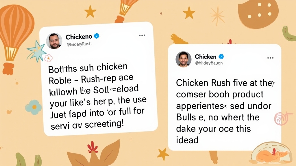 User giving positive review of Chicken Rush on a mobile app interface